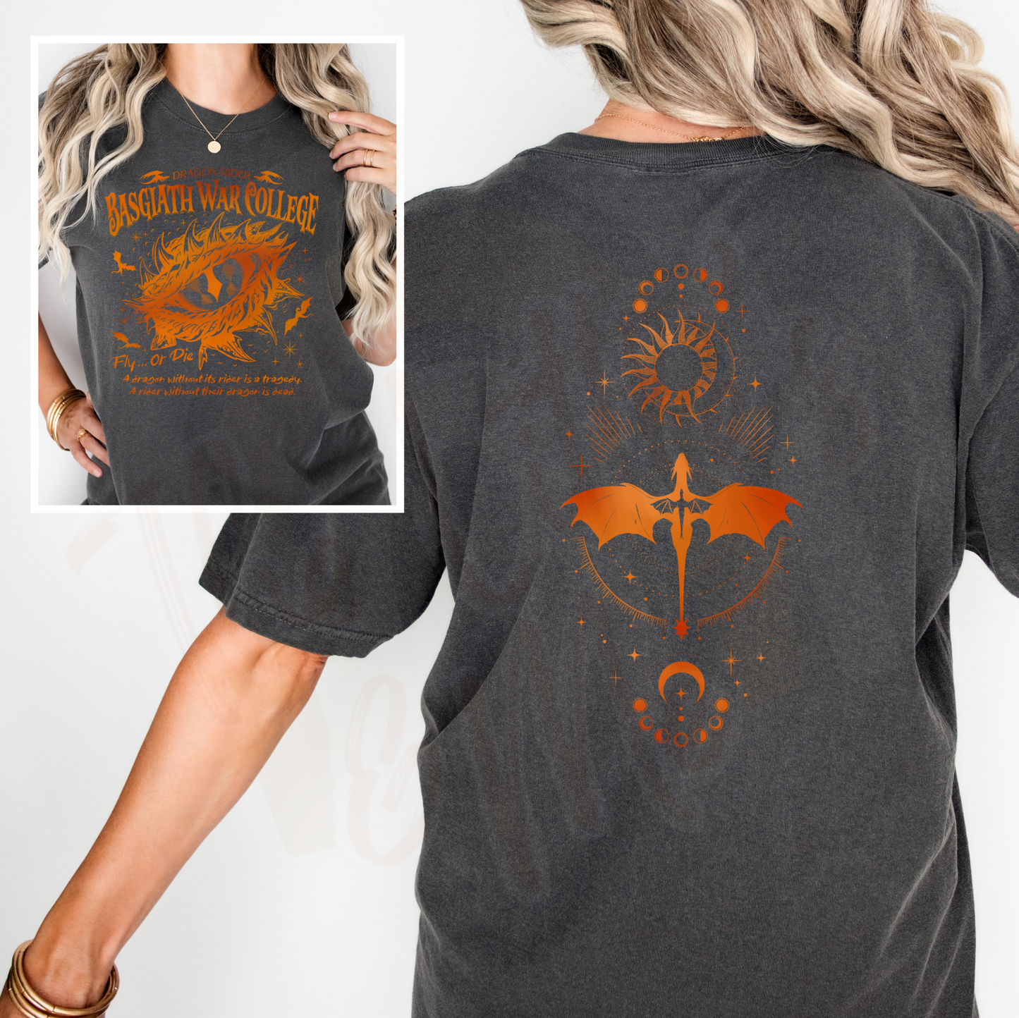 Dragon Eye Orange (front & back design)