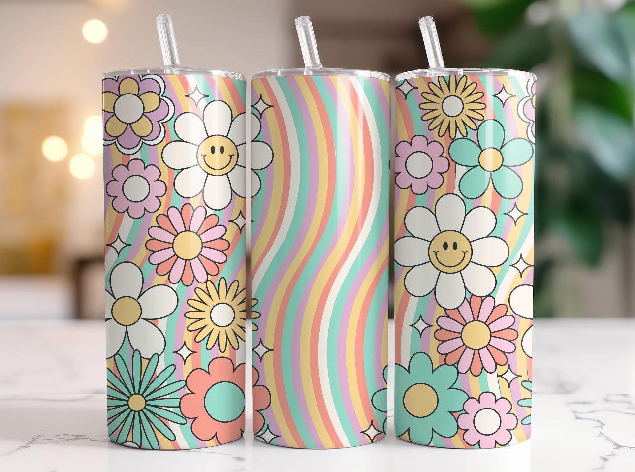 Groovy Pastel 20oz Tumbler