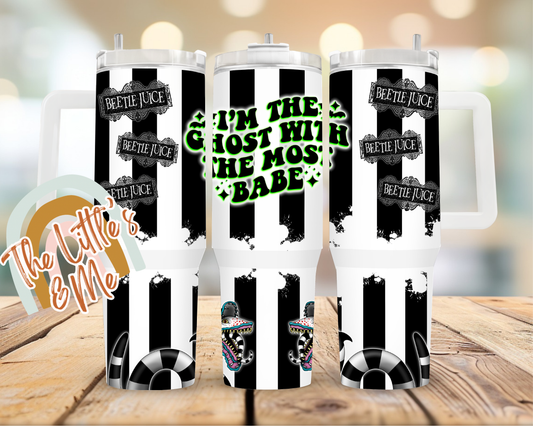 Spooky Stripe Ghost