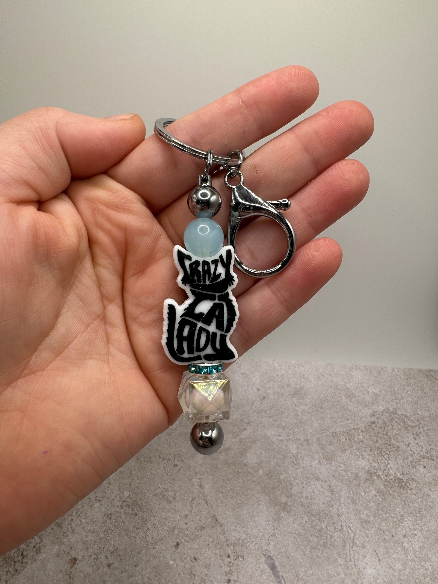 Cat Lady Keychain