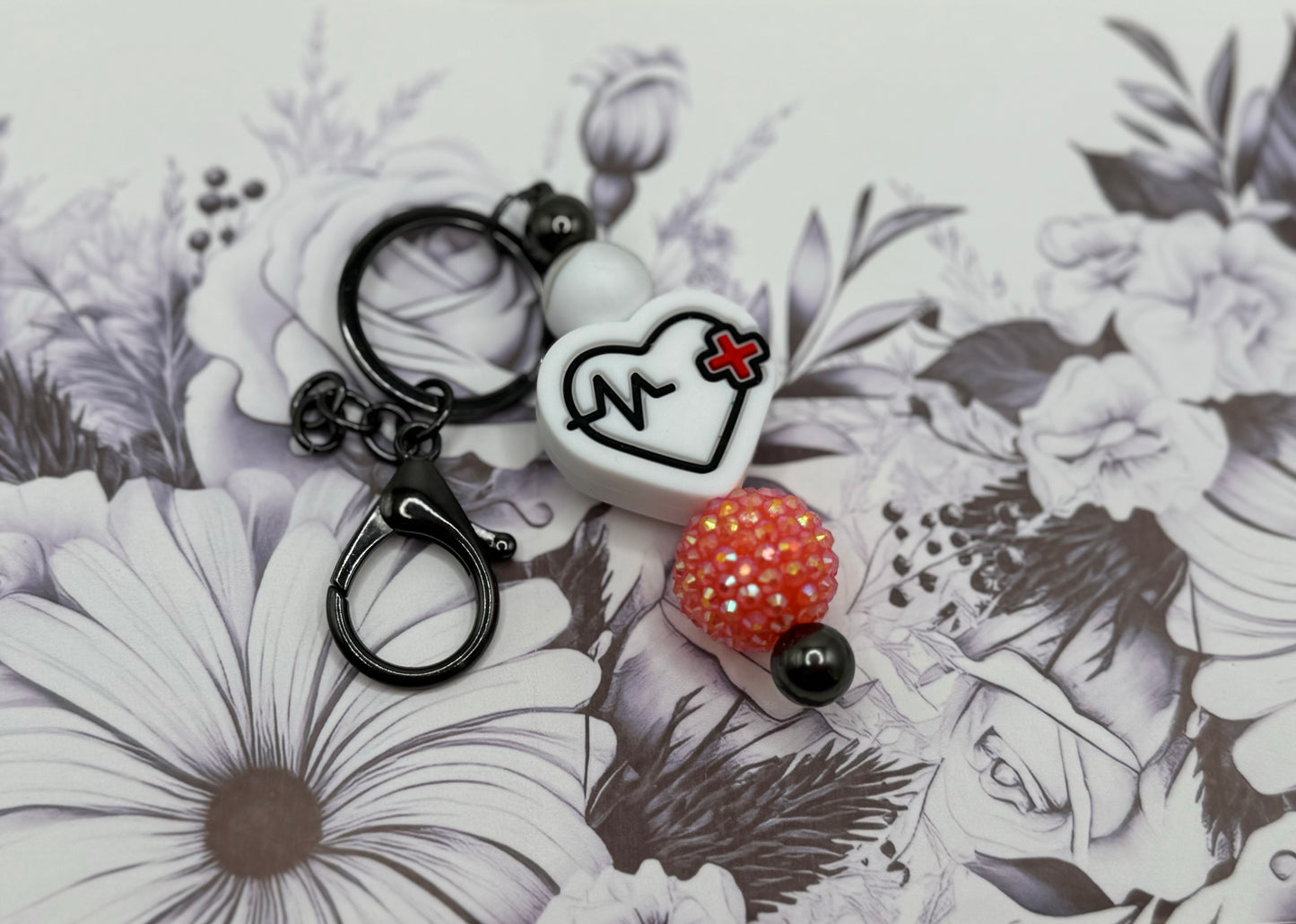 Nurse Heart Keychain