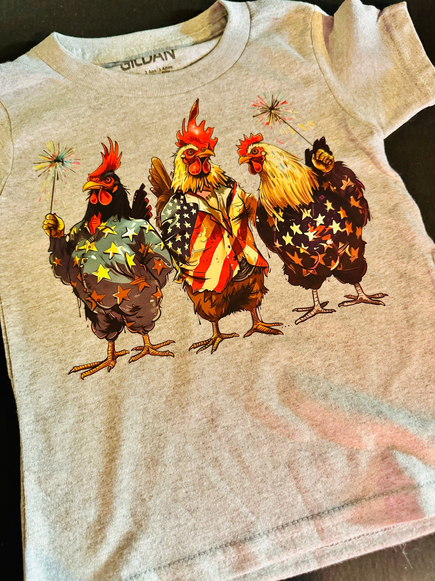 Patriotic Chickens Toddler Tee