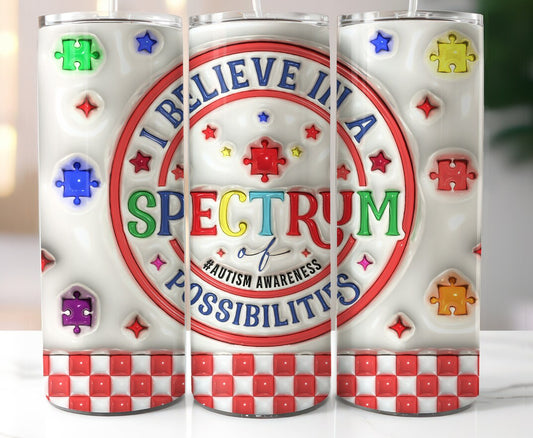 Believe in Spectrum 20oz Tumbler