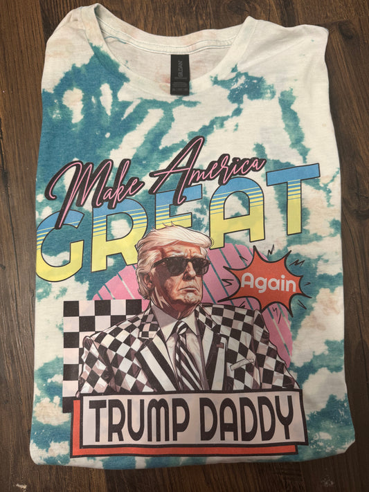 Great Again Teal Bleached Tee