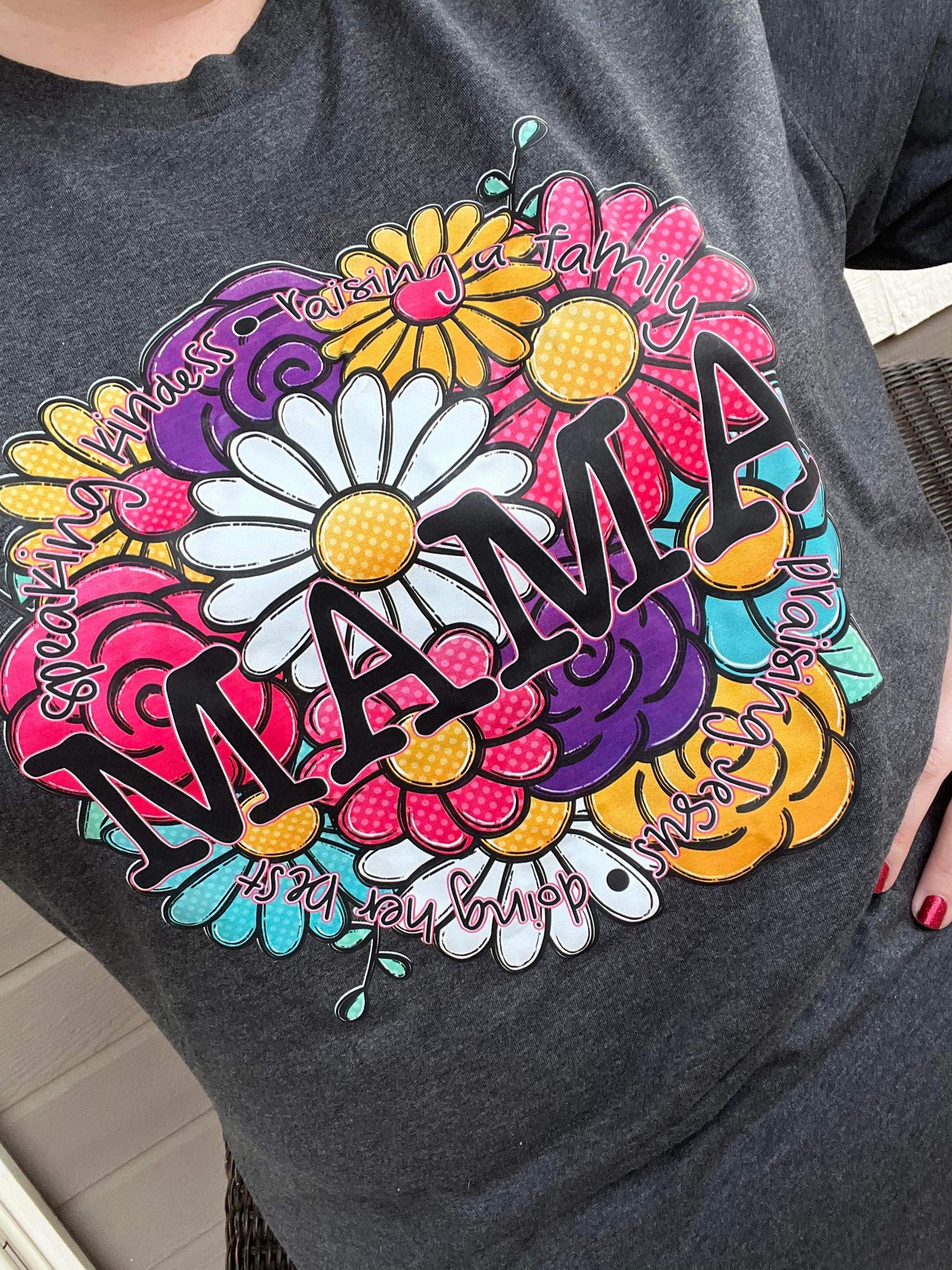 Mama Bright Floral Tee