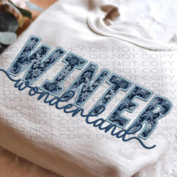 Winter Wonderland (faux embroidery)