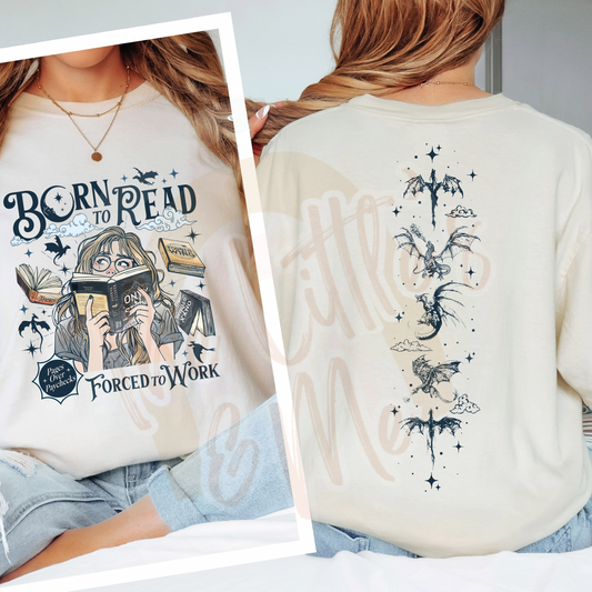 Born to Read Wings (front & back)