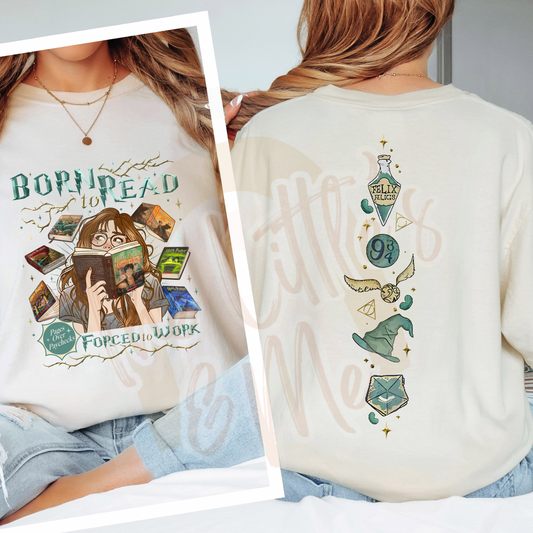 Born to Read Potter (front & back)