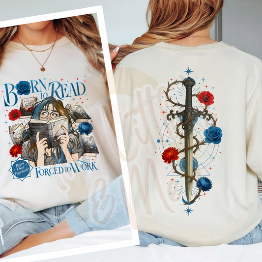 Born to Read Serpent (front & back)