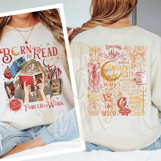 Born to Read Maas (front & back)
