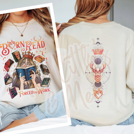 Born to Read Throne (front & back)